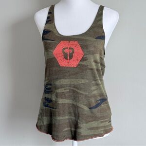Camoflauge Women's S Razorback Leightweight Activewear Workout Gym Tanktop
